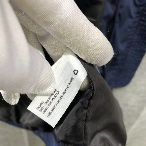 GAP Rain Jacket Womens S Dark Blue Parka Drawstring Waist Utility Mid Length - Picture 4 of 9